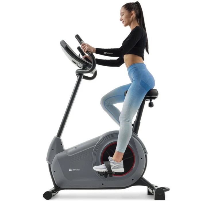 Велотренажер HS-100H Solid iConsole+ сірий