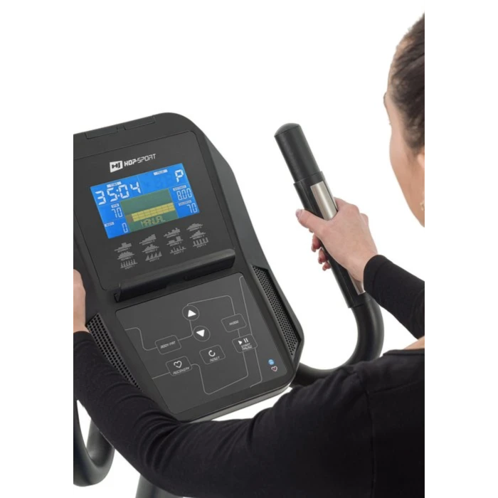 Велотренажер HS-100H Solid iConsole+ сірий