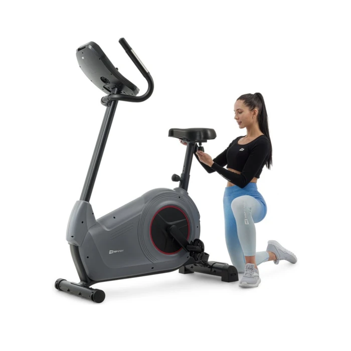 Велотренажер HS-100H Solid iConsole+ сірий