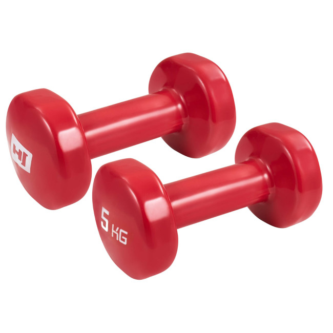 Гантелі для фітнесу вінілові круглі Hop-Sport HS-V050DC 2х5кг