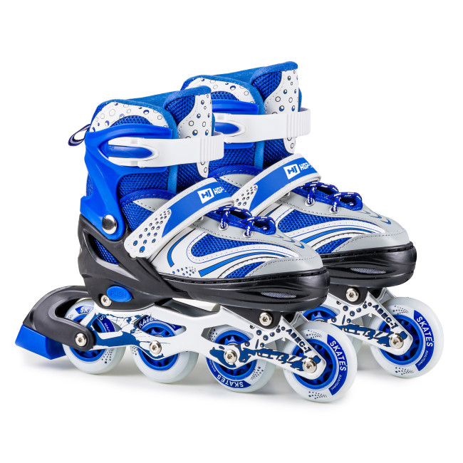 Роликовые коньки 3в1 Hop-Sport HS-8101 Speed S (размер) синий