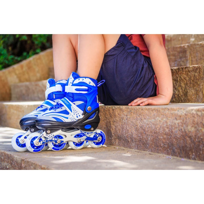 Роликові ковзани 3в1 Hop-Sport HS-8101 Speed S (розмір) синій