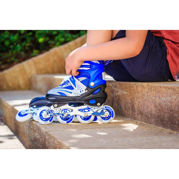 Роликові ковзани 3в1 Hop-Sport HS-8101 Speed S (розмір) синій