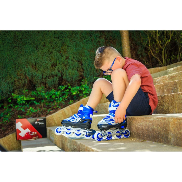 Роликові ковзани 3в1 Hop-Sport HS-8101 Speed S (розмір) синій