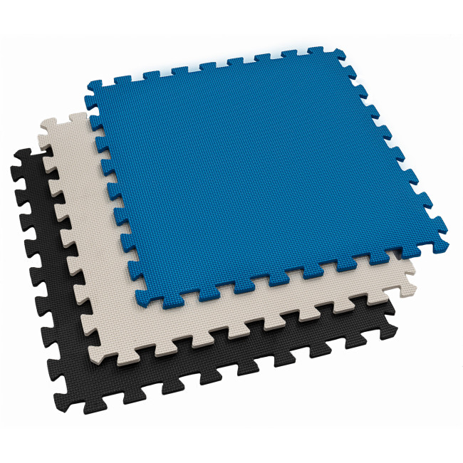 Мат-пазл Hop-Sport EVA 1см HS-A010PM - 9 частей черный/белый/синий