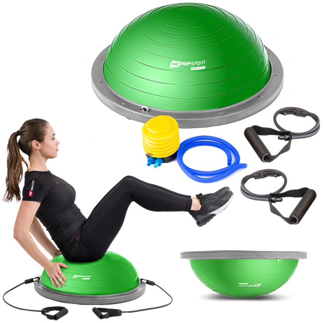 Балансировочная полусфера Hop-Sport HS-L058 зеленая