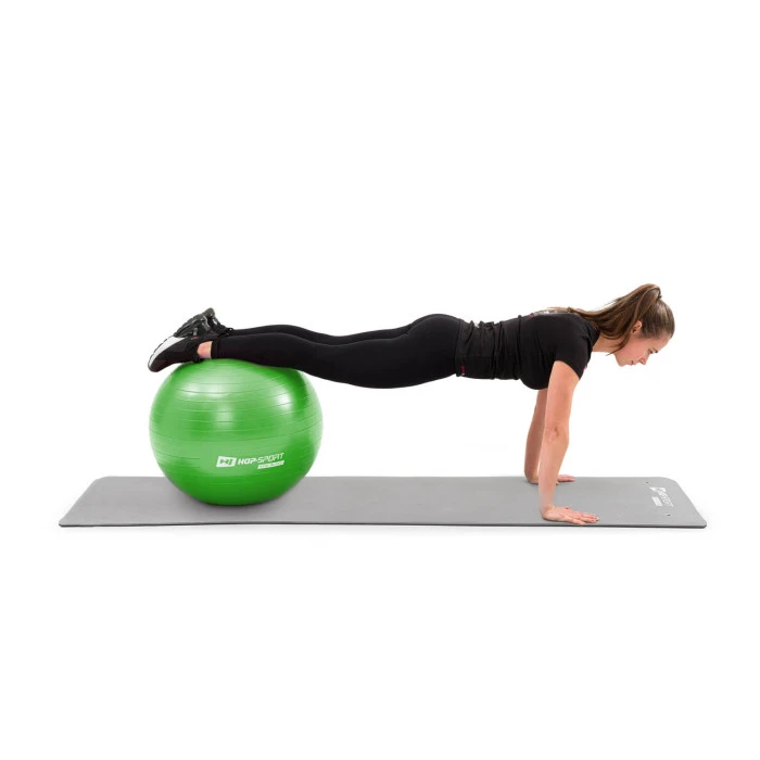 Фитбол Hop-Sport 85см зеленый + насос 2020