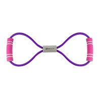 Эспандер резиновый с ручками Hop-Sport HS-L042YG фиолетовый