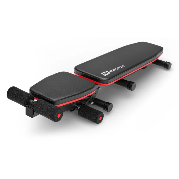 Набір Hop-Sport Premium 59кг з лавою HS-1010 Pro та штангою