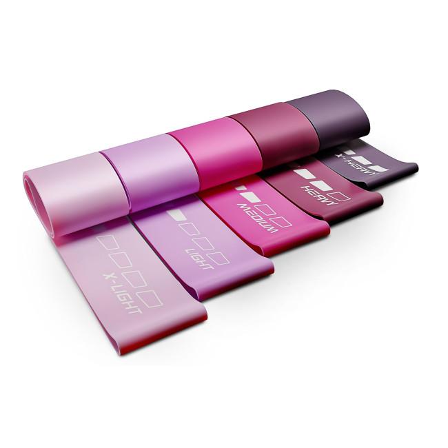 Набор резинок для фитнеса Hop-Sport 600x50мм HS-L650RLP розовый