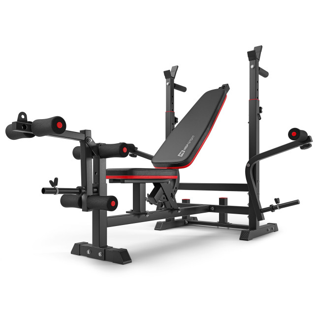 Набір Hop-Sport Premium 59кг з лавою HS-1075 Pro та штангою