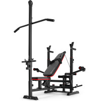 Набір Hop-Sport Premium 59кг з лавою HS-1075 Pro та штангою