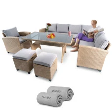 Набір садових меблів Di Volio ROSSANO Бежевий/Світло-сірий