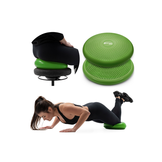 Балансировочная подушка Hop-Sport HS-R034BC зеленая