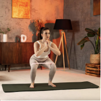 Коврик для йоги Hop-Sport HS-NB015GM NBR 1,5см темно-зелений