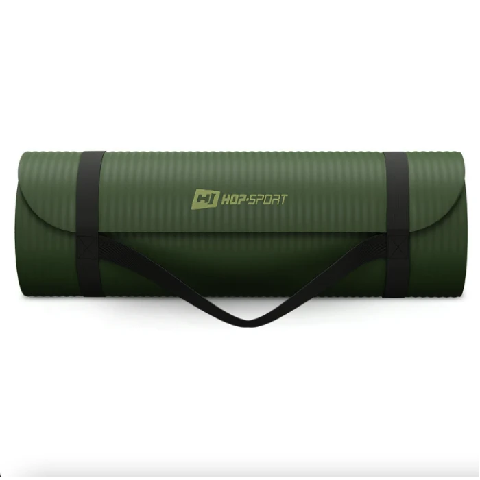 Коврик для йоги Hop-Sport HS-NB015GM NBR 1,5см темно-зелений