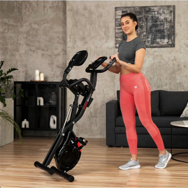 Велотренажер Hop-Sport HS-3030X Apeks X-Bike чорний