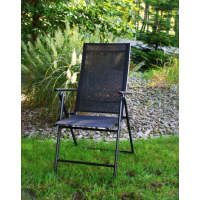 Пляжное кресло Jumi Tillvex с регулируемой спинкой черный