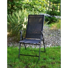 Пляжне крісло Jumi Tillvex з регульованою спинкою чорний