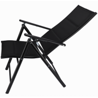 Пляжное кресло Jumi Tillvex с регулируемой спинкой черный