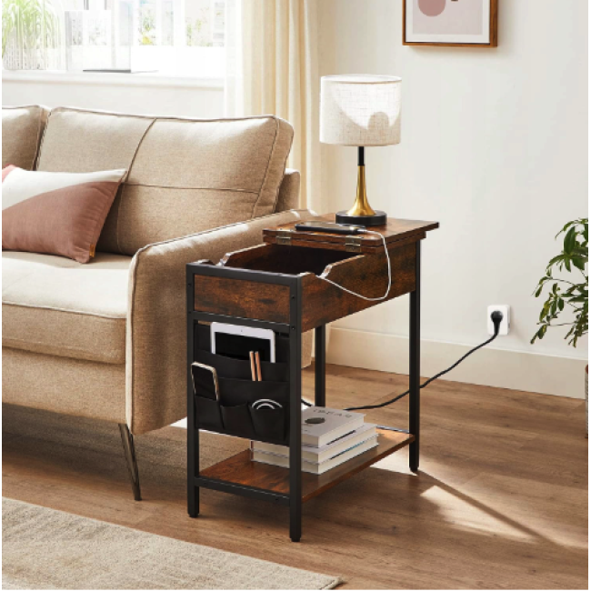 Журнальный столик Leobert Olmi USB вход + розетка в стиле Loft