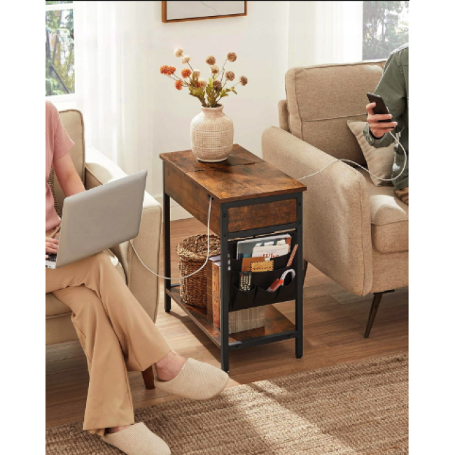 Журнальный столик Leobert Olmi USB вход + розетка в стиле Loft