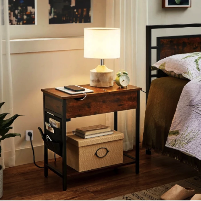 Журнальный столик Leobert Olmi USB вход + розетка в стиле Loft