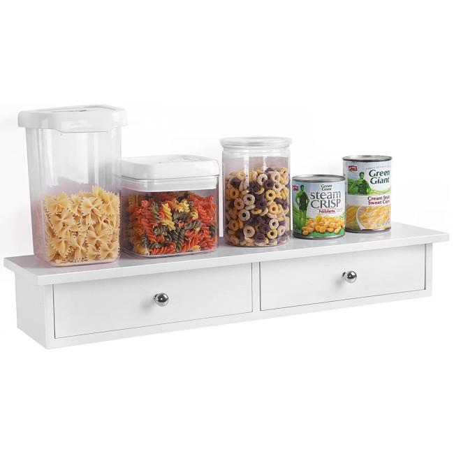 Полка настенная Leobert Corner белый