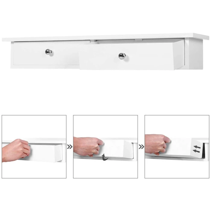 Полка настенная Leobert Corner белый