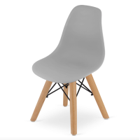 Детский стульчик Leobert Zubi со спинкой серый