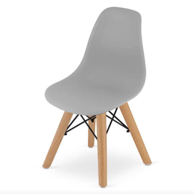 Детский стульчик Leobert Zubi со спинкой серый