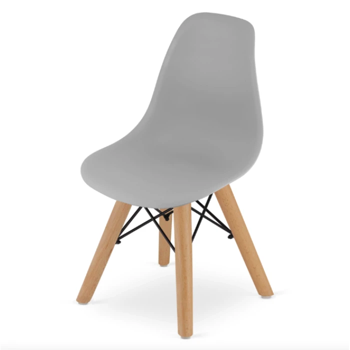 Детский стульчик Leobert Zubi со спинкой серый