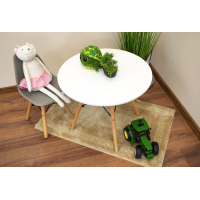 Детский стульчик Leobert Zubi со спинкой серый