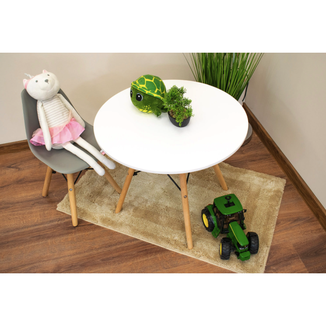 Детский стульчик Leobert Zubi со спинкой серый