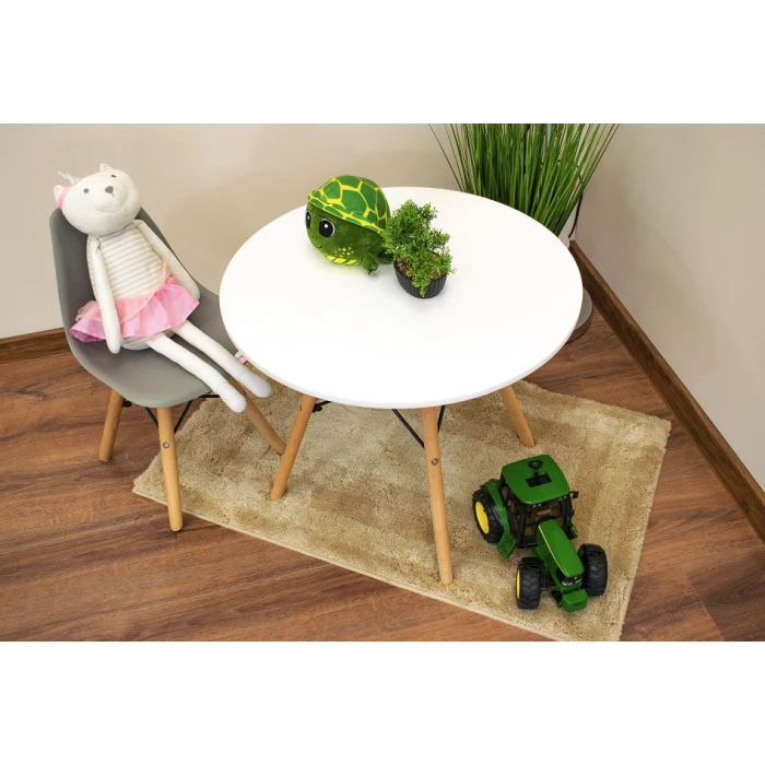 Детский стульчик Leobert Zubi со спинкой серый