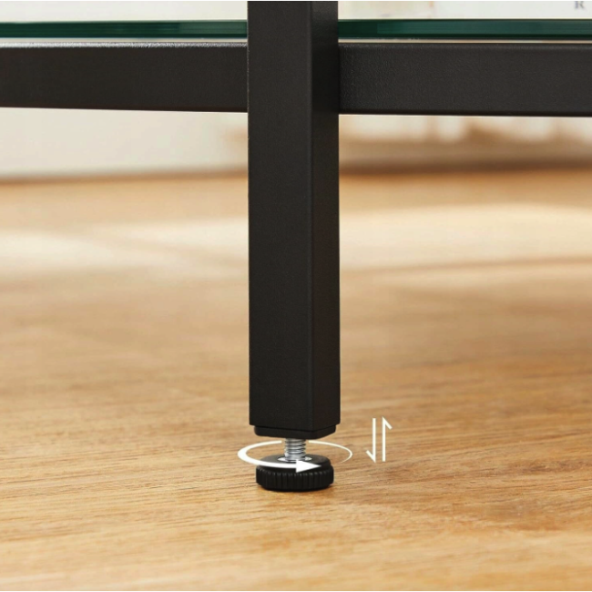 Журнальний столик Leobert Oskar круглий із мармуровою стільницею