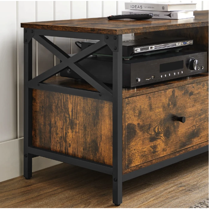 Тумба под телевизор Leobert Kamila в стиле Loft с 2 ящиками