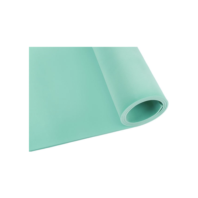 Коврик туристический Outtec EVA 6 мм однослойный с бирюзовым стяжками.