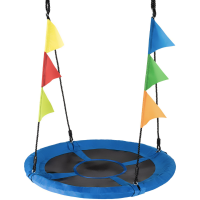 Садовая качель - гнездо Outtec XXL с флажками синий