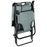 Шезлонг лежак Outtec раскладной графит