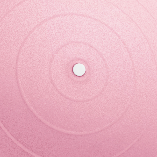 Фітбол Queenfit 65см світло-рожевий + насос