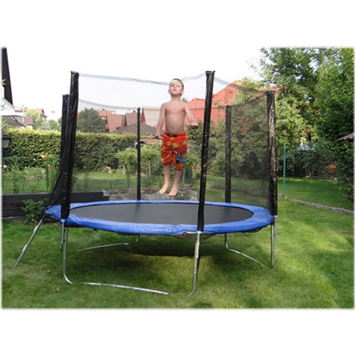 Батут SJ 10ft (312см) синій з зовнішньою сіткою