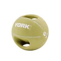 М'яч медбол 6кг York Fitness із двома ручками, салатовий