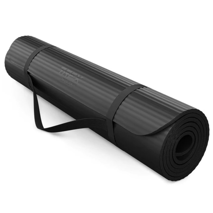 Коврик для йоги TX-019NGM NBR 1см 190х80 черный