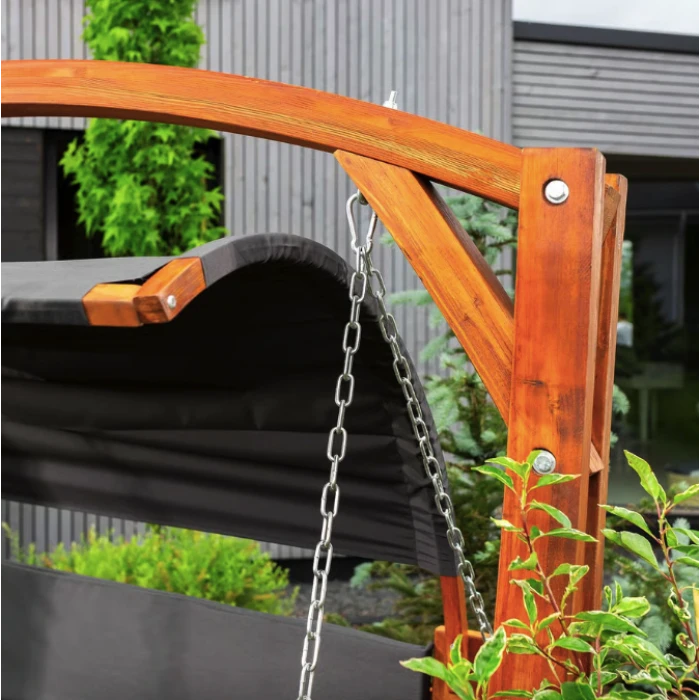 Садова гойдалка Di Volio Pergia двомісна сірий