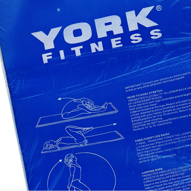 Килимок для вправ двосторонній York Fitness