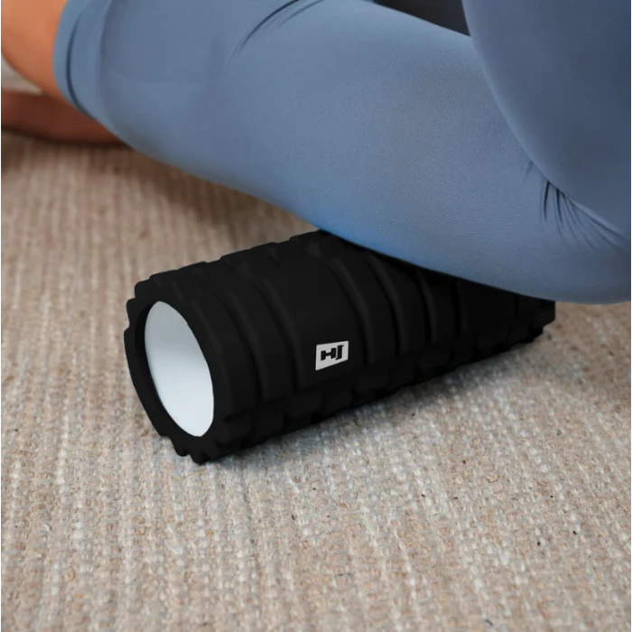 Роллер масажер (валик, ролик) Hop-Sport EVA 33см HS-A033YG чорний