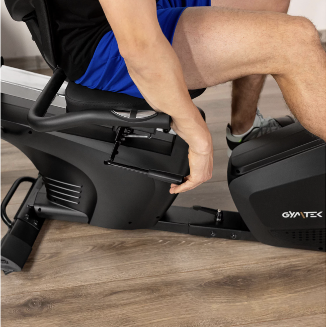 Горизонтальный велотренажер Gymtek XBR6000 электромагнитный золотистый