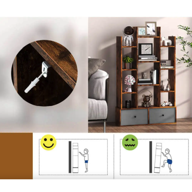 Стеллаж Costway Drawer в стиле Loft