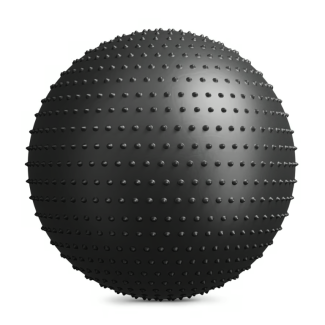 Фітбол масажний Hop-Sport 65см чорний + насос